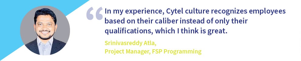 Career Perspectives_FSP Quotes2_Srinivasreddy Atla, Project Manager, FSP Programming